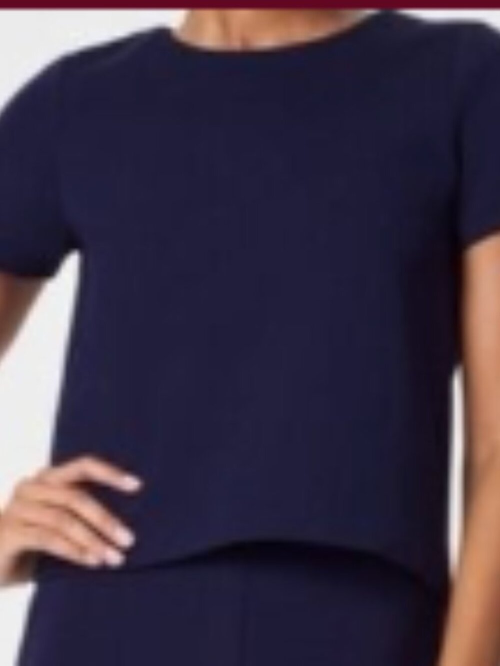 Spanx Boxy Cropped Shirt